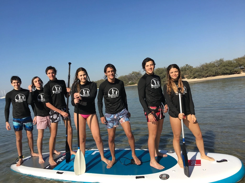 Playtime on the Large inflatable SUP - team building