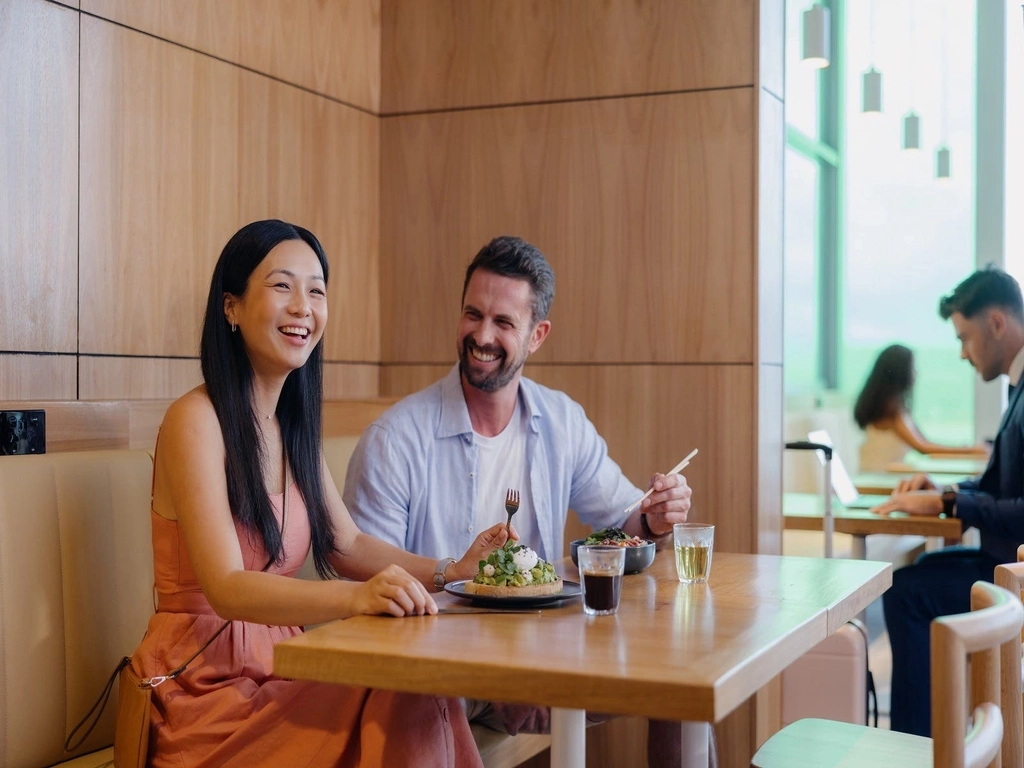 Gold Coast Airport departure lounge restaurant