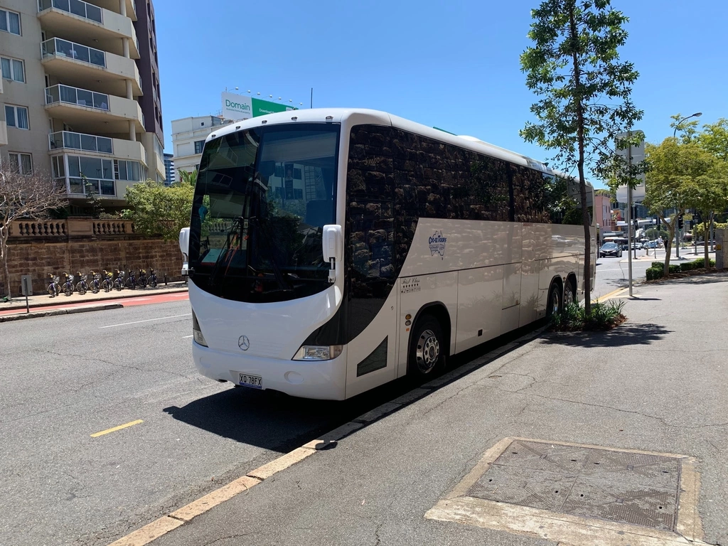 Just one of our airport runs to Brisbane in our Mercedes Coaches