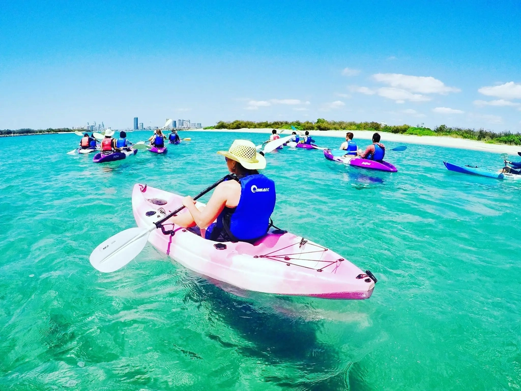 Kayaking on the Broadwater