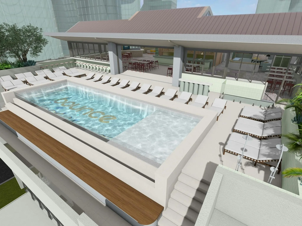 Rooftop pool