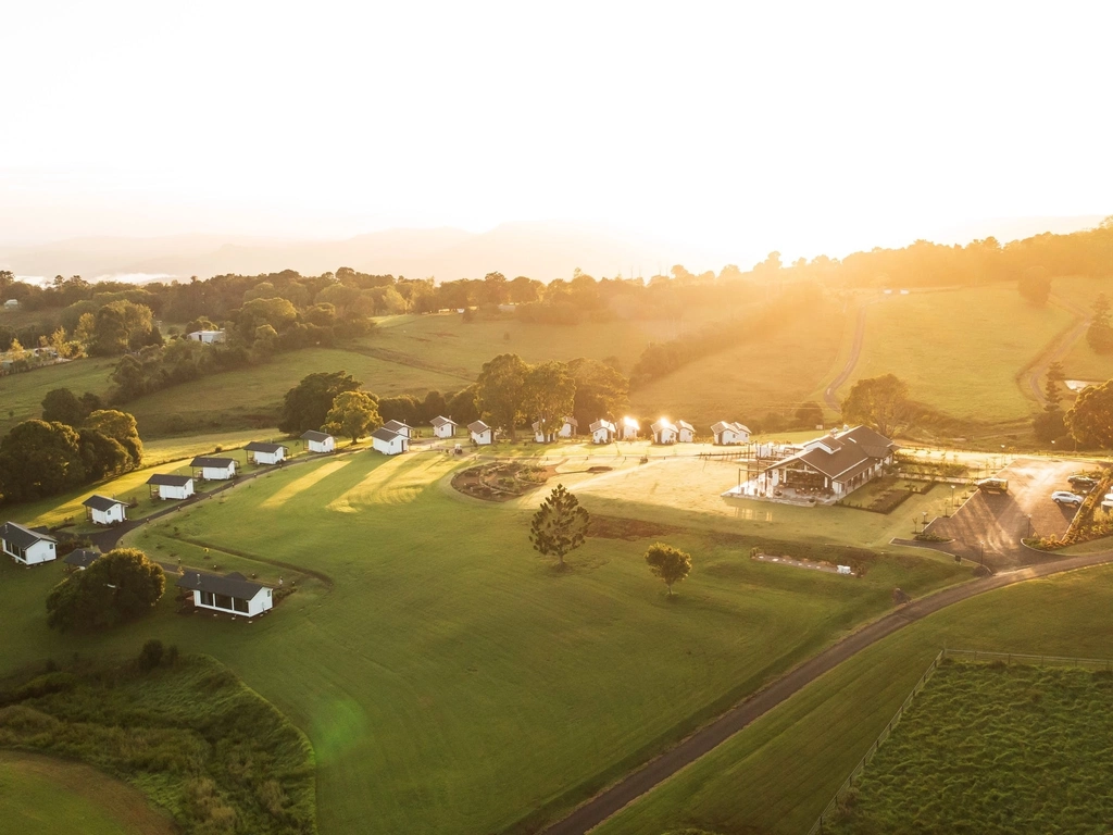 Drone shot of Hazelwood Estate