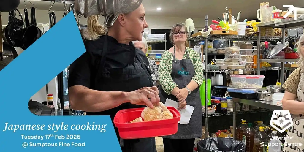 Veteran and Family Japanese Cooking Class Image 1