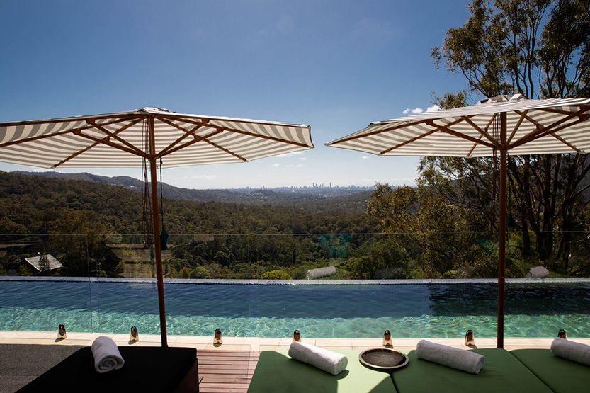 On Eagle Wings Mountain Retreat & Spa Platter and drinks.JPG