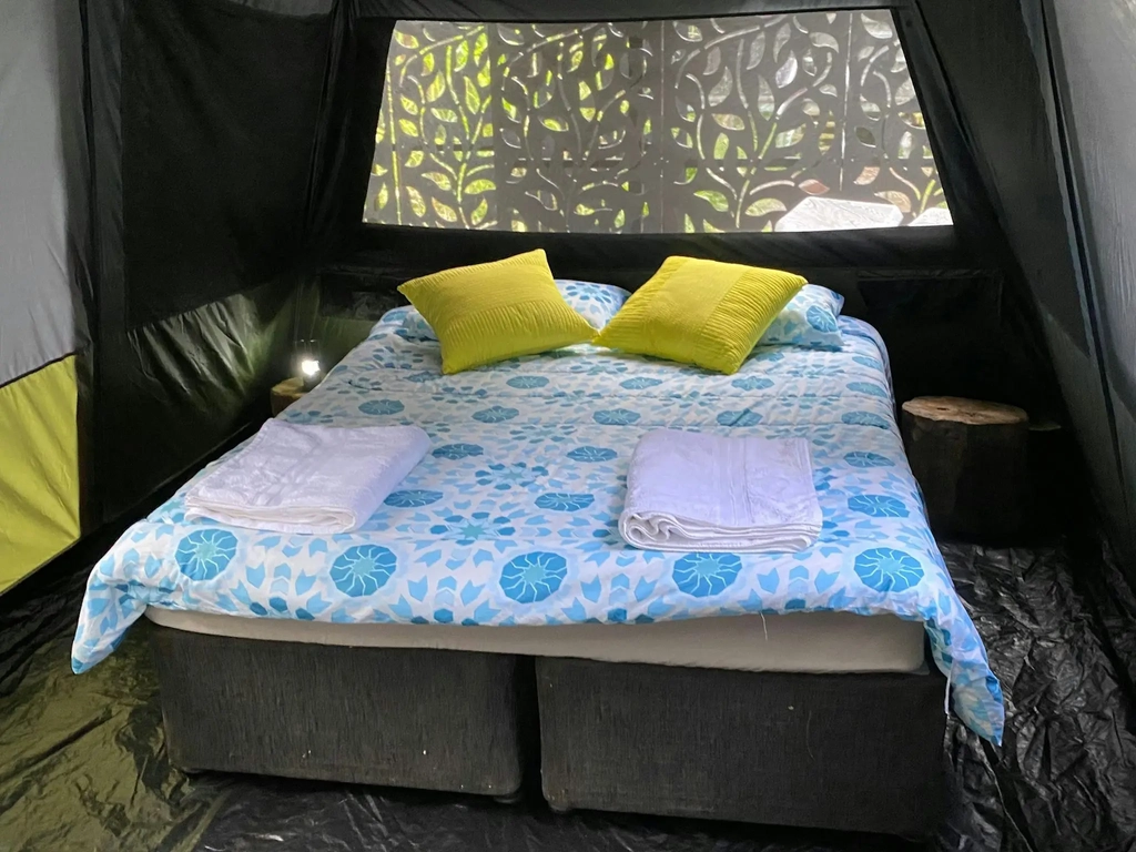 The queen bed