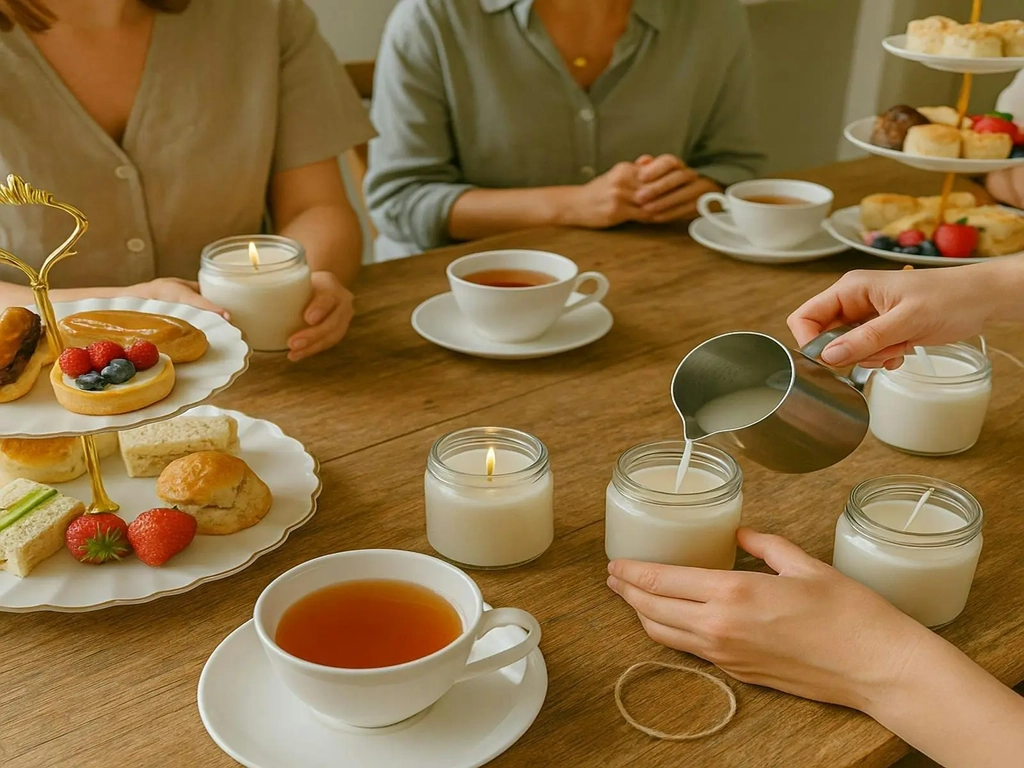 Luxurious High Tea Experience with Soy Candle Making Image 2