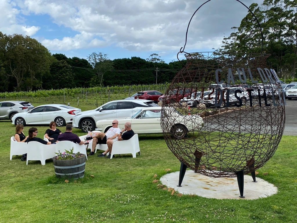 Boys cruise to Cauldron Distillery Tamborine