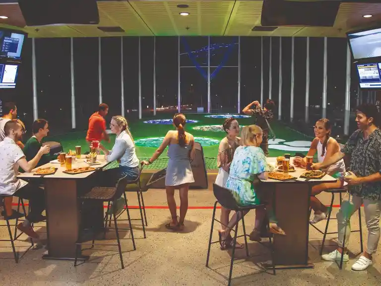 Hitting Bays at Topgolf
