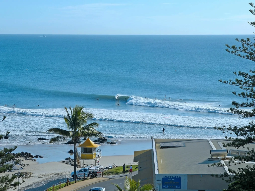 View from Balcony of the world famous 'Super Bank ' surf break