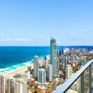 Circle on Cavill, Surfers Paradise Gold Coast Holidays - View of the ocean from the  balcony