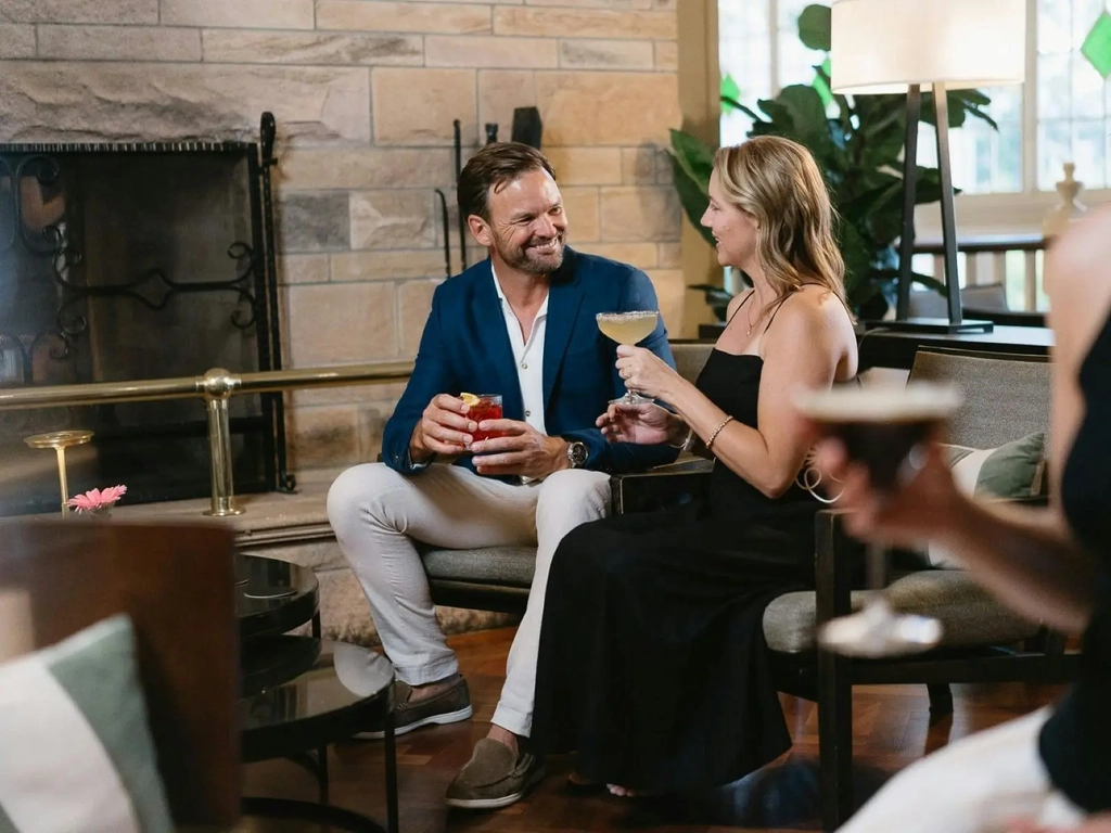 Couple at Verandah Bar