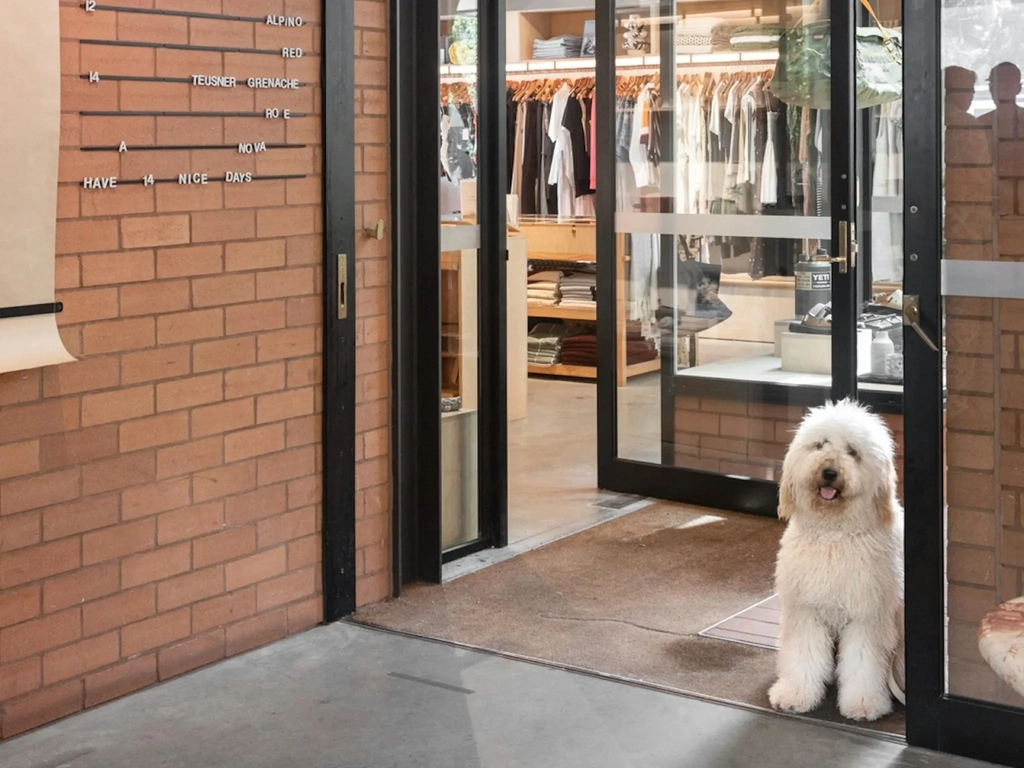 We are a dog-friendly boutique at Cornerstone Stores Tugun.