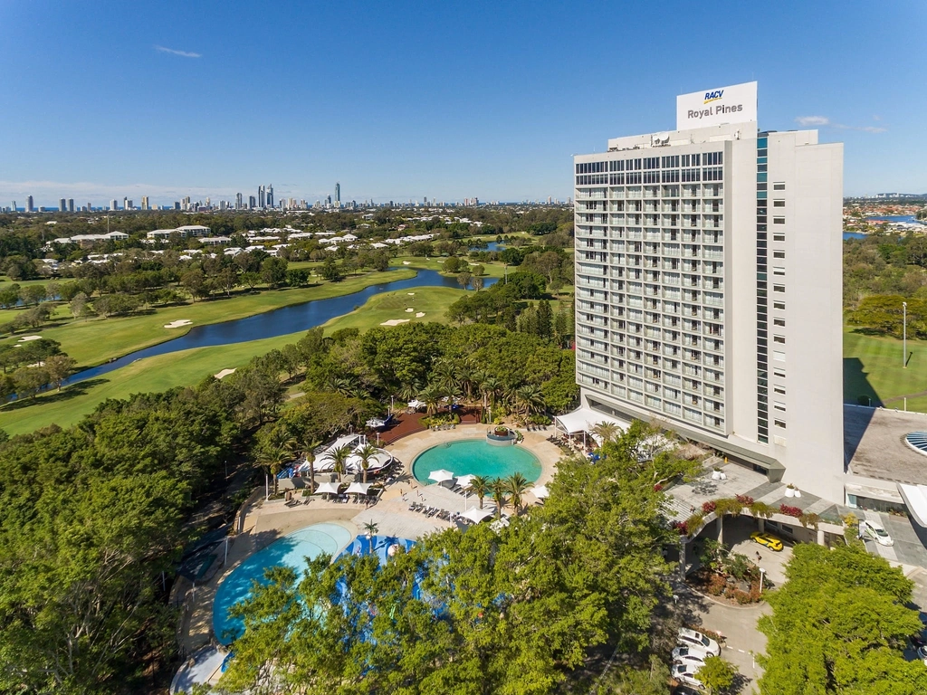 RACV Royal Pines Resort External pool and golf course