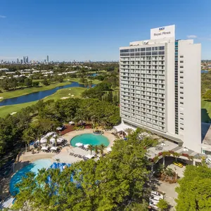 RACV Royal Pines Resort External pool and golf course