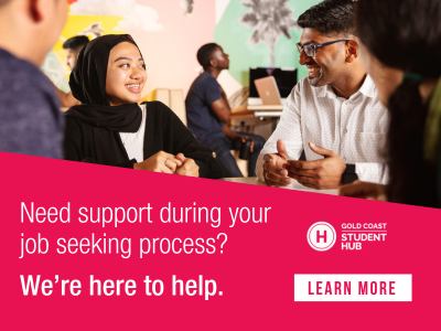 Gold Coast Student Hub Job Seeking support banner - mobile