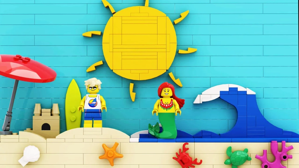 ArtLab with Clicking Bricks – Sun, Sand and Sea Image 1