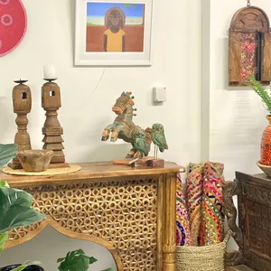 Interiors of KDTY Gallery with Indian home decor and Aboriginal Art