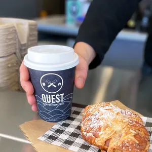 Serving locally roasted organic coffee by Quest Coffee Roasters