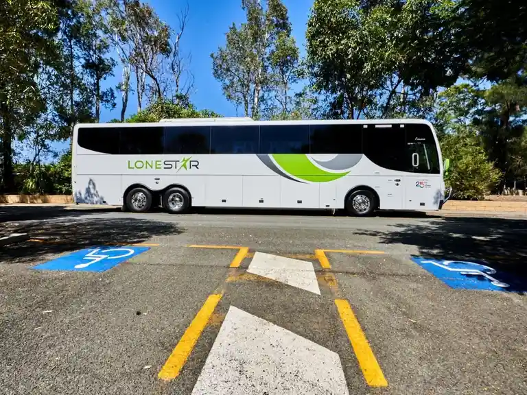These 5-star coaches are simply the best, equipped with climate control, up to 62 plush reclining se