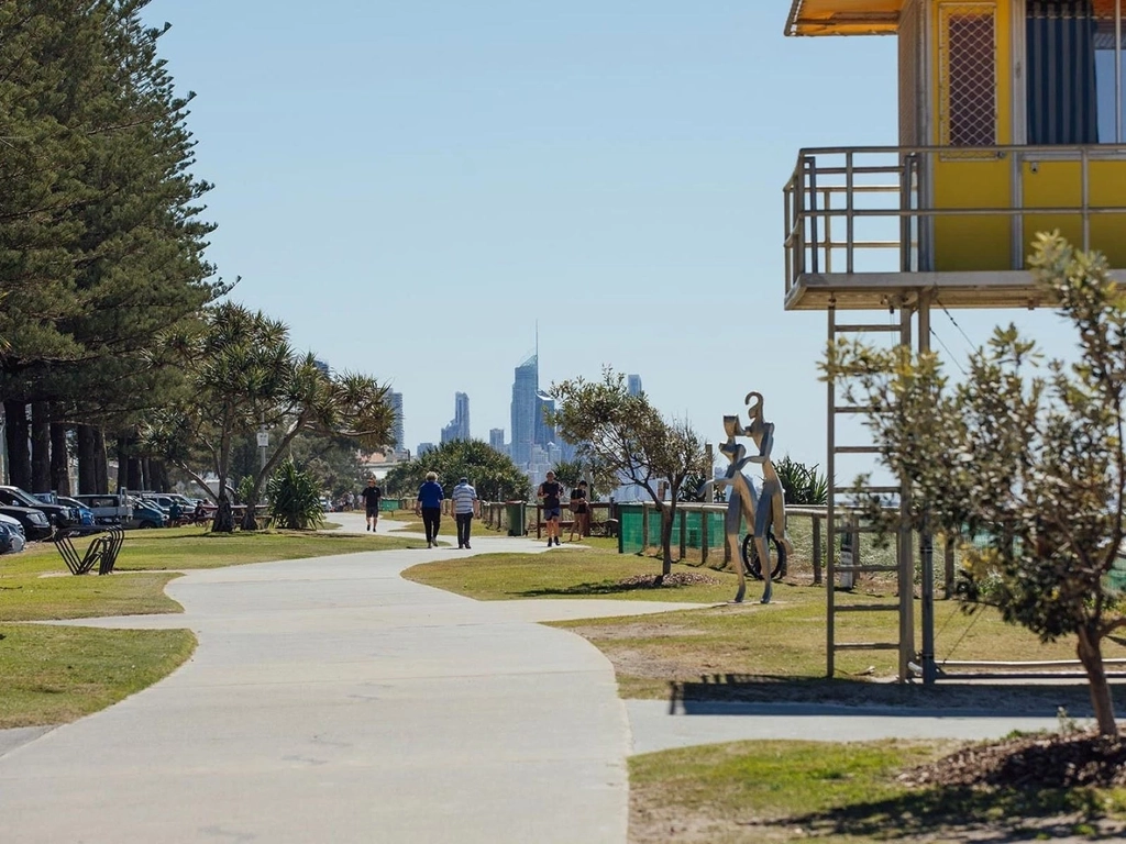 Beachfront walkway