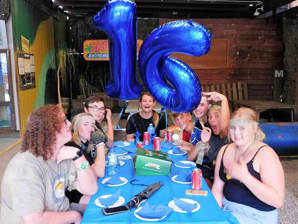 Picnic tables available for Birthday Parties