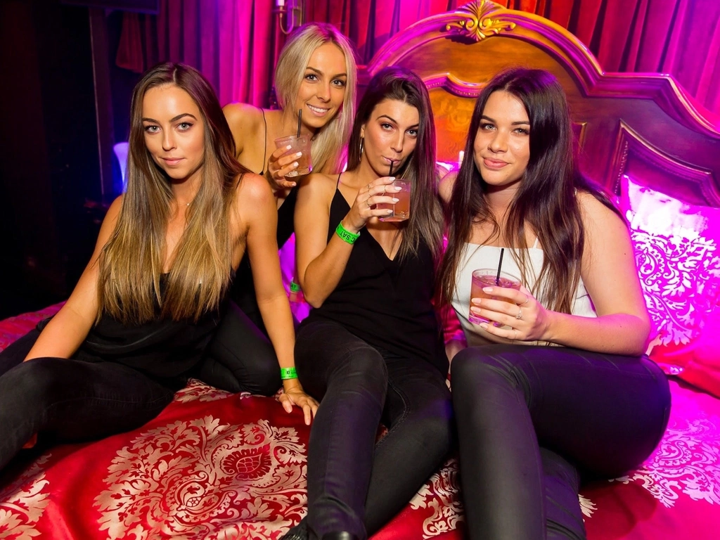 Hot Girls on Wicked Club Crawl at Bedroom nightclub