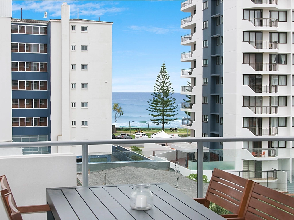 Balcony with ocean views