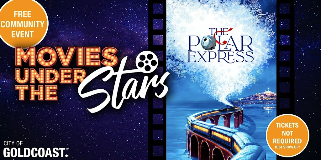 Movies Under the Stars: The Polar Express, Surfers Paradise - Free Image 1