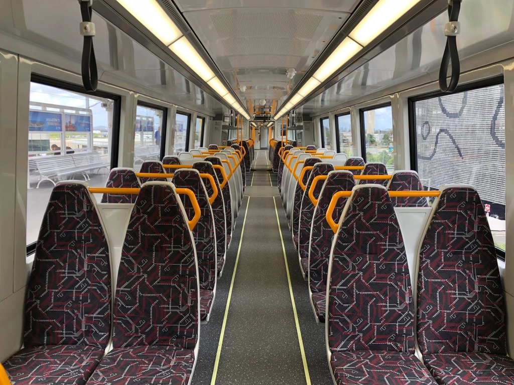 Train carriage inside Next Generation Rollingstock