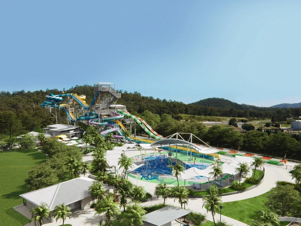 Experience the all new slide and splash precinct